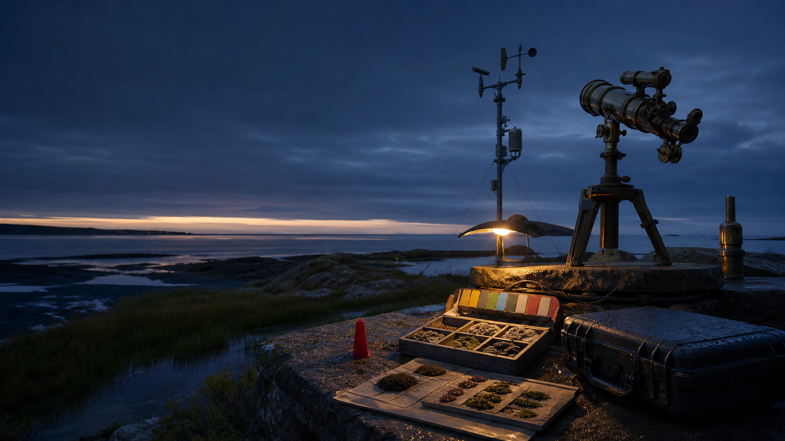 A coastal field observatory gathers evidence before construction begins.